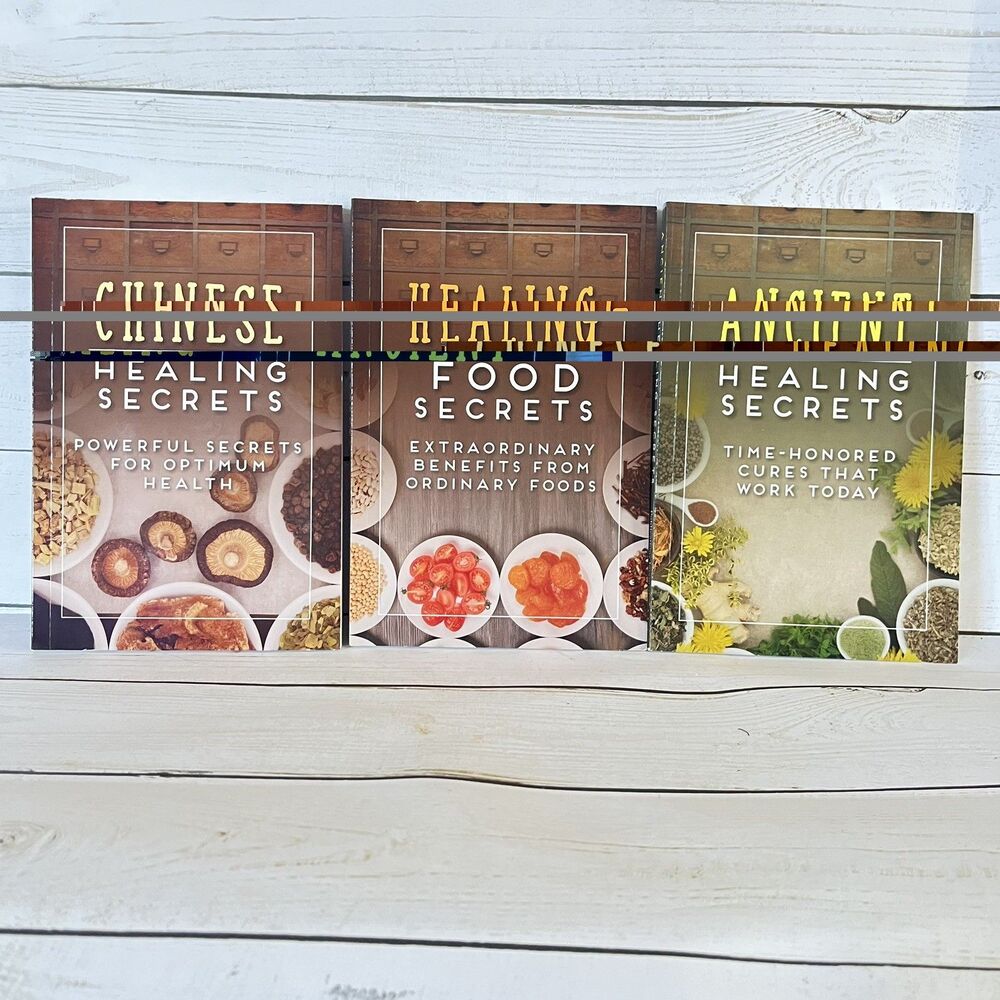 Set of 3 Ancient Healing Secrets, Chinese Healing Secrets & Healing Food Secrets